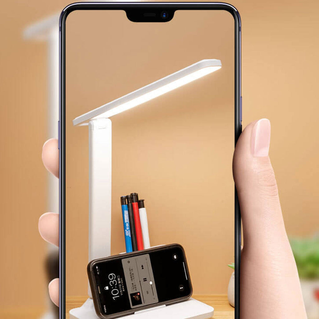 Folding Pen Holder Eye Table Lamp