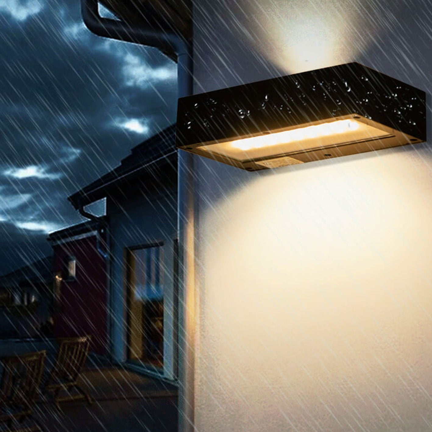 Aluminum Alloy Glass Remote Outdoor Light