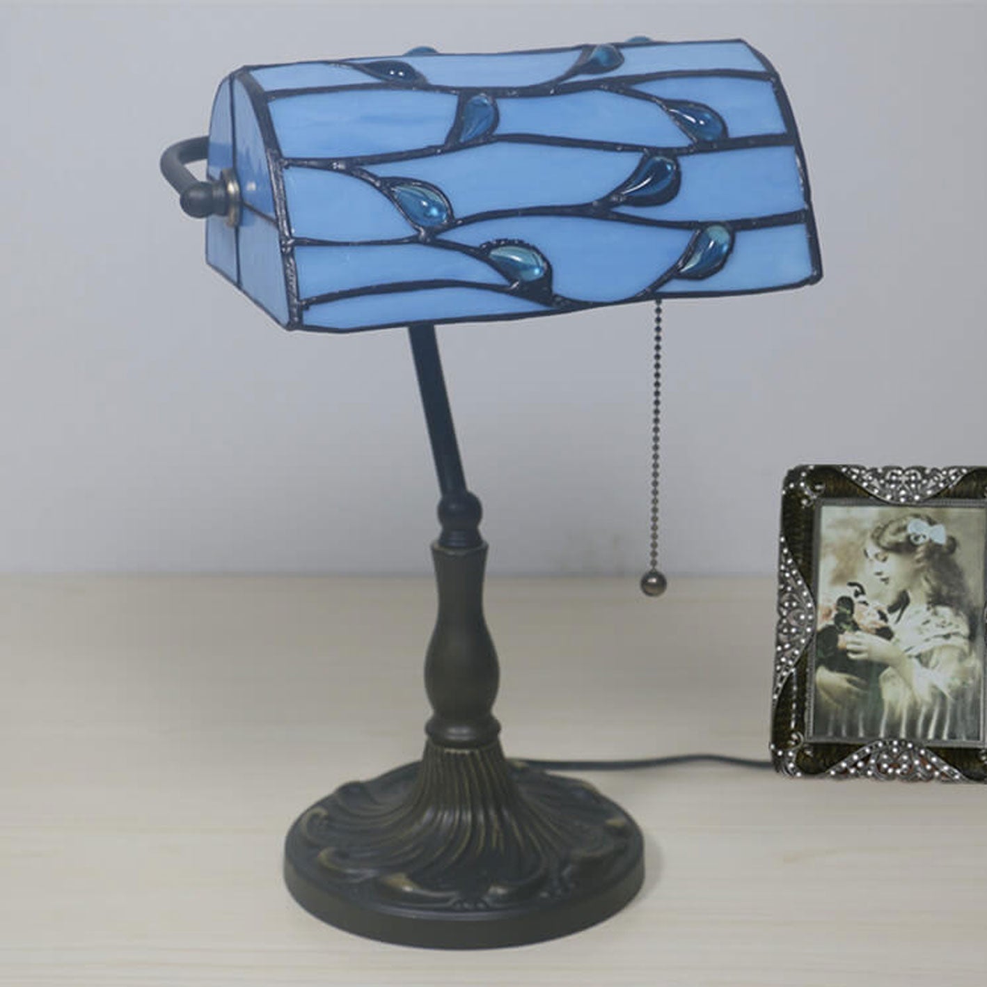 Lucite Beads Design Table Lamp