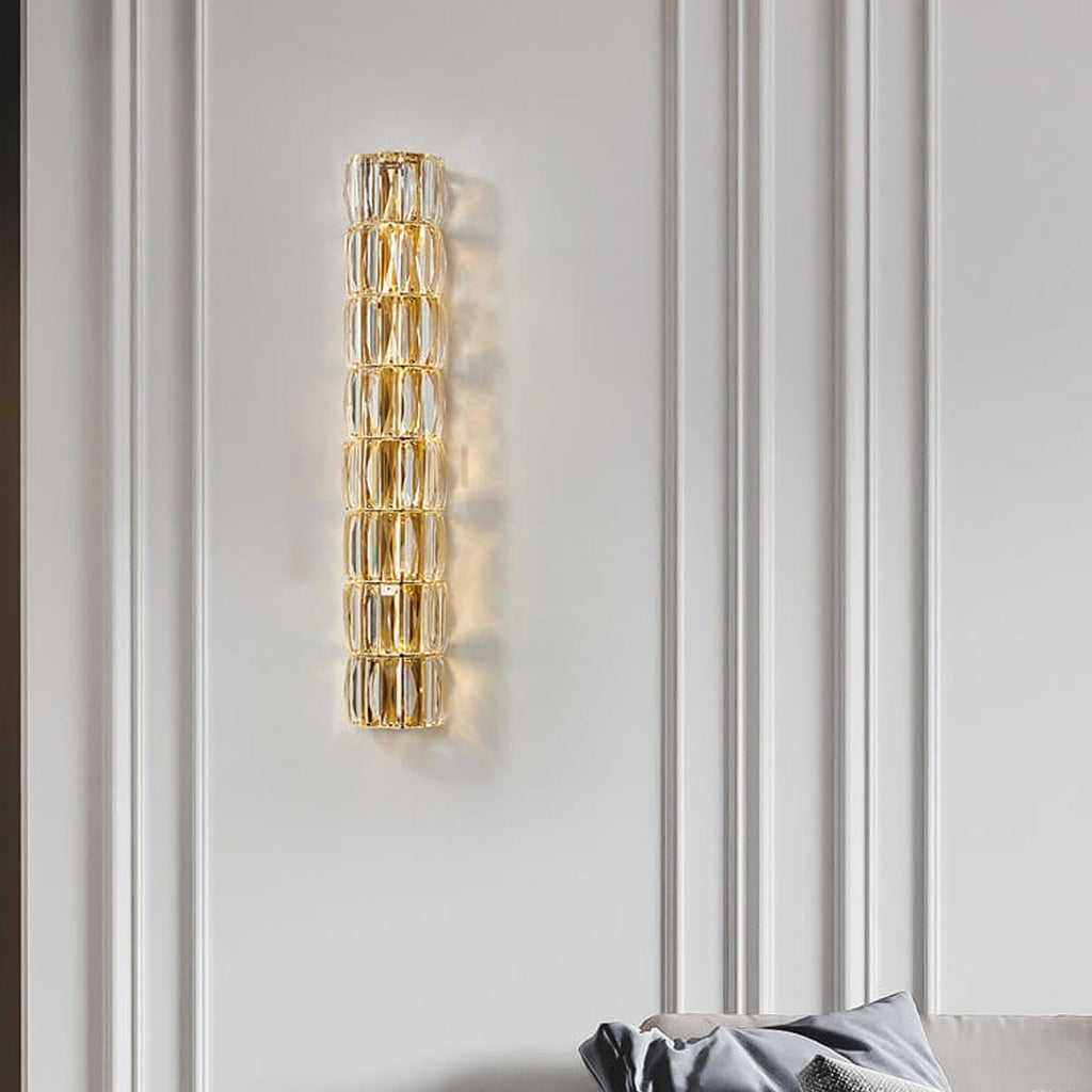 Crystal Column 6-Light Wall Lamp