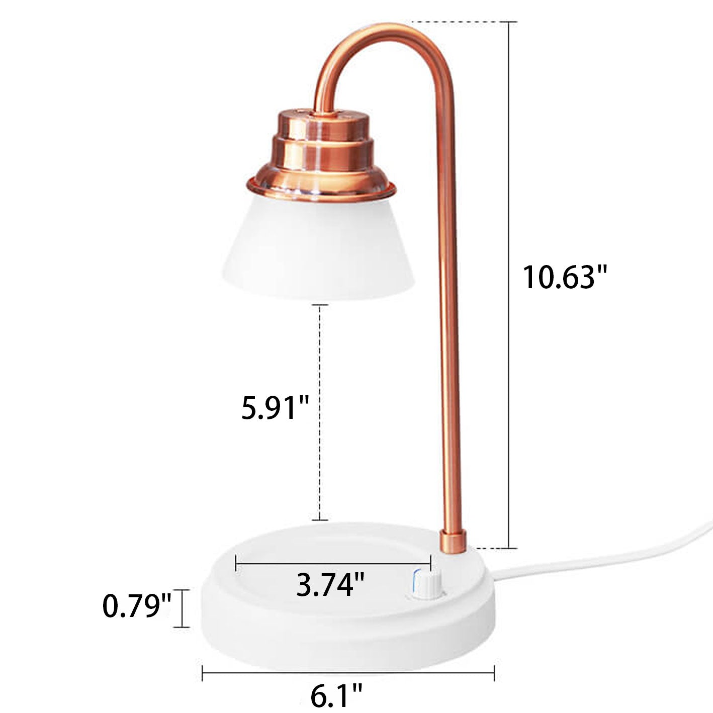 Metal Wood Melting Wax Table Lamp