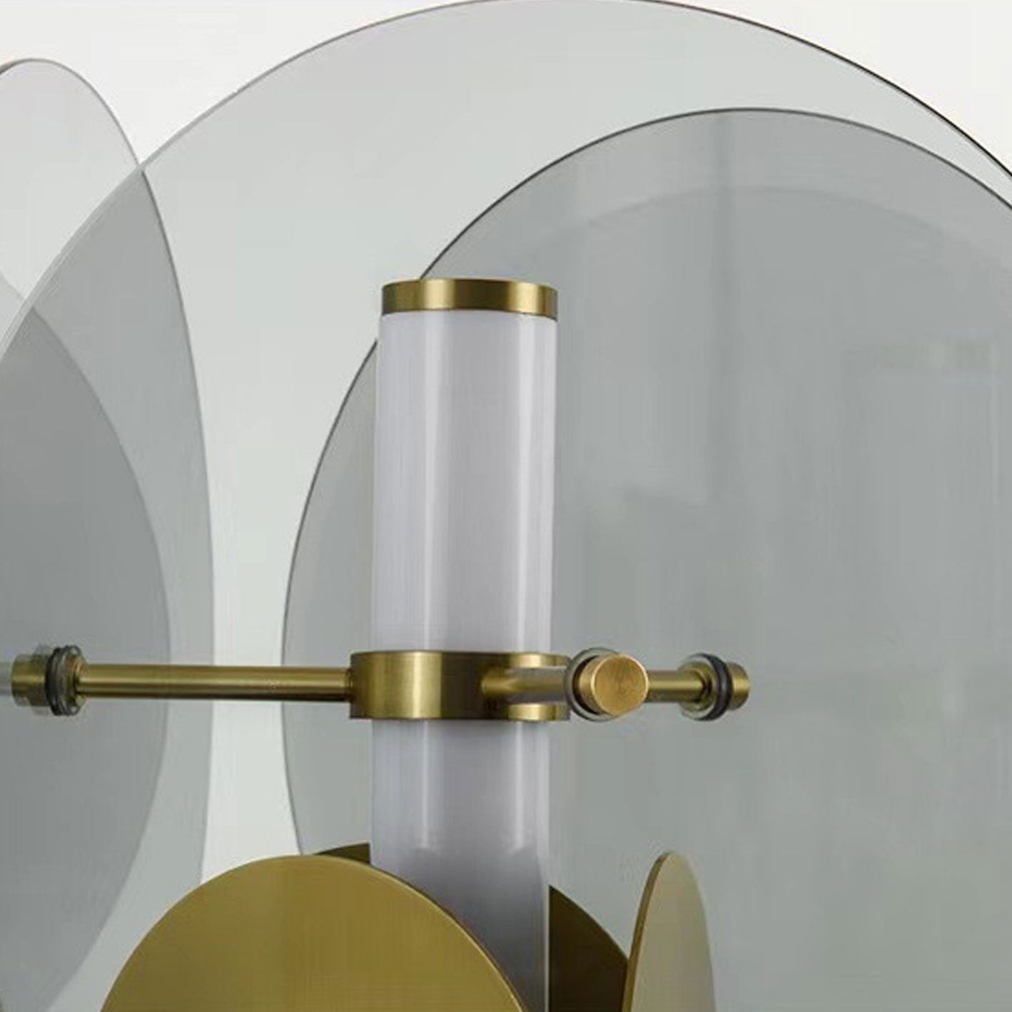 Splicing Glass Iron Table Lamp