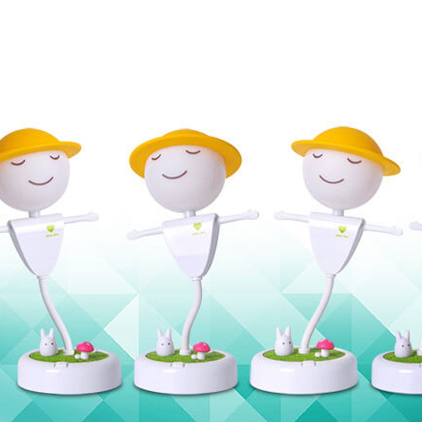 Cartoon Scarecrow Smiling Face Table Lamp