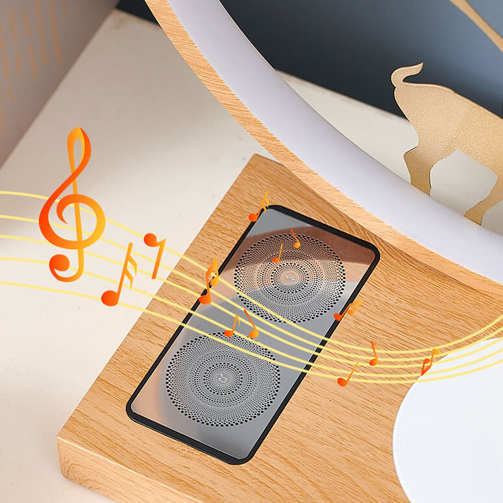 Round Deer Design Wireless Table Lamp