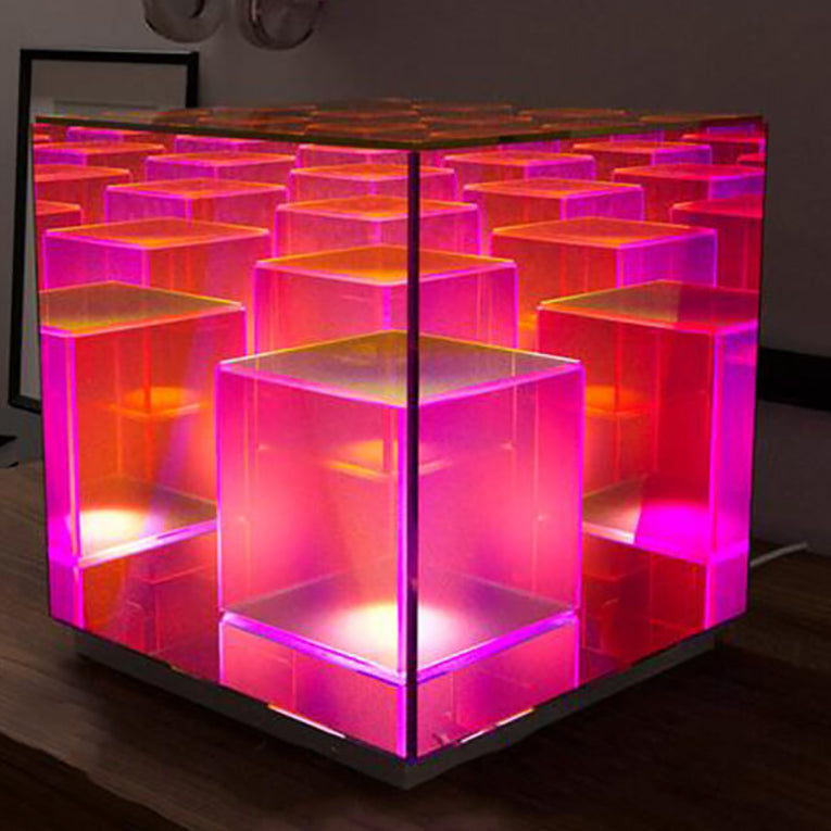 Stereo Rubik's Cube Night Table Lamp