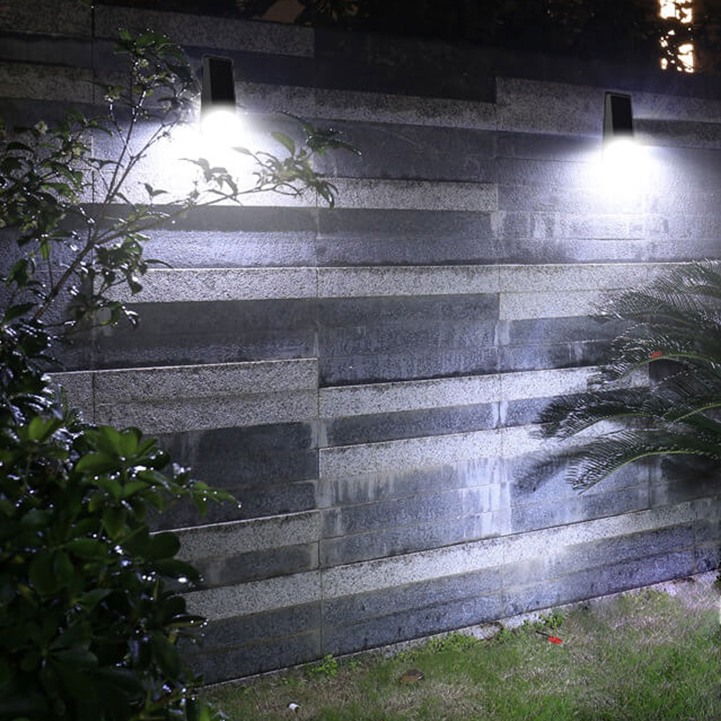 Square Fence Sensor Outdoor Light