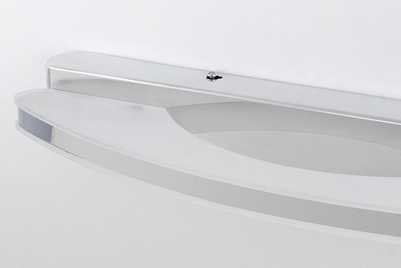 Acrylic Lampshade Curved Mirror Wall Lamp