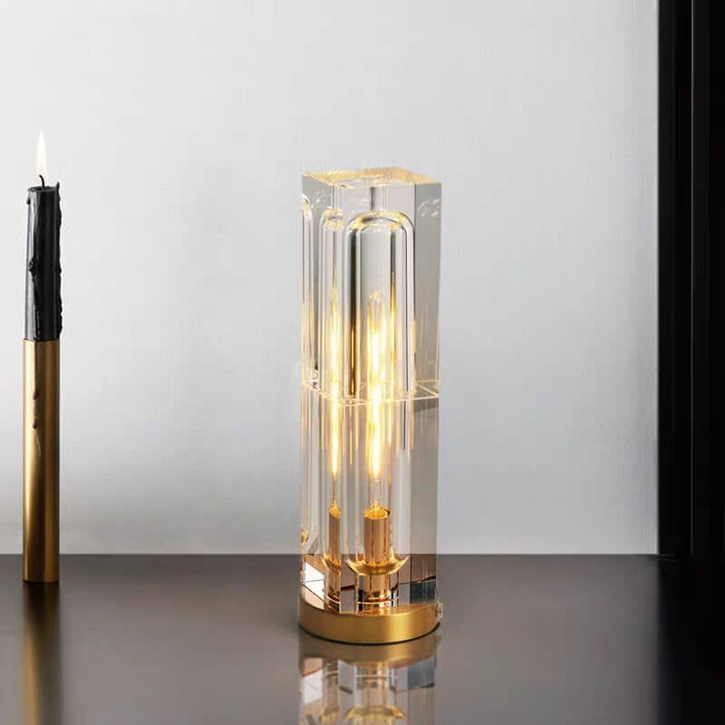 Crystal Stereo Geometric Design Table Lamp