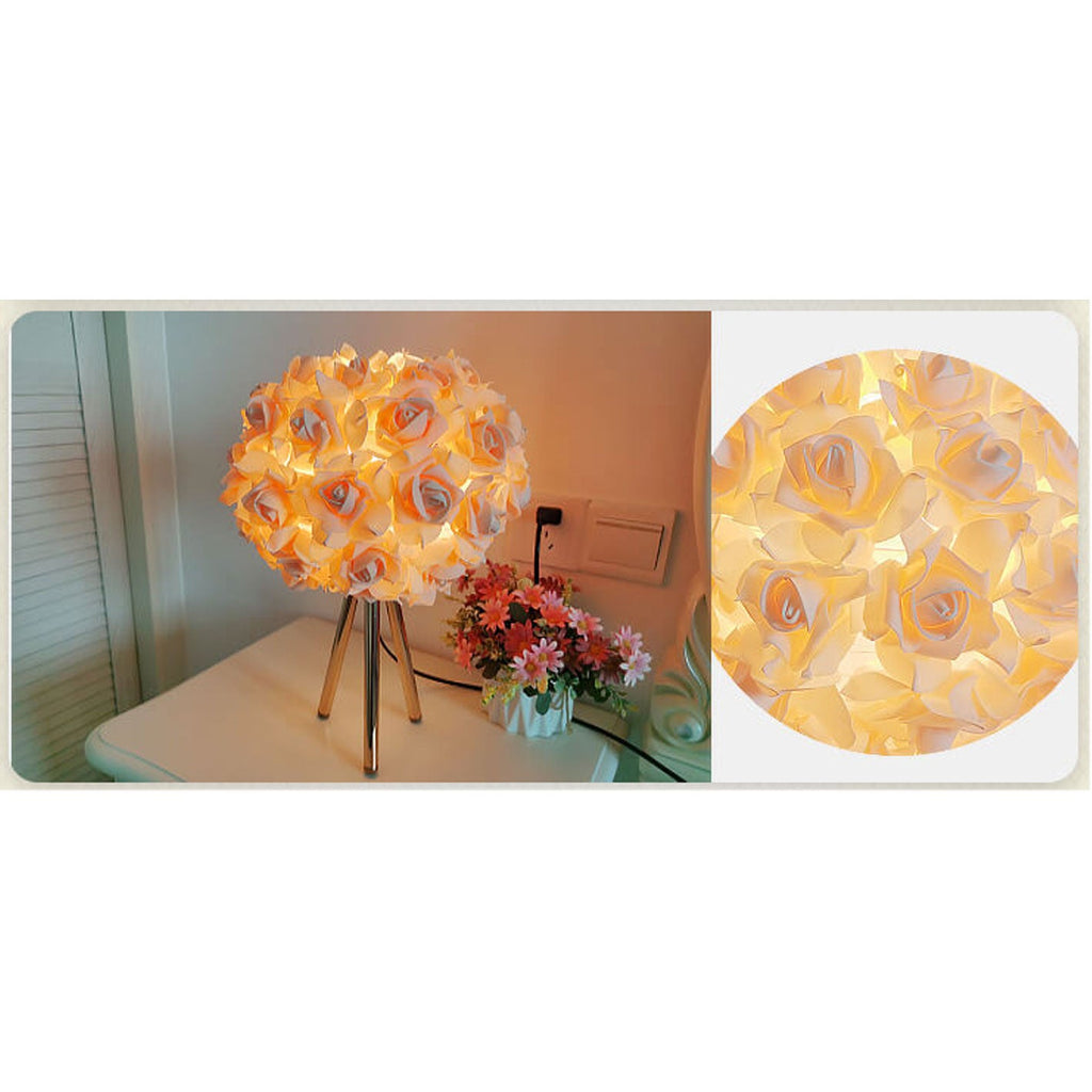Rose Metal Table Lamp