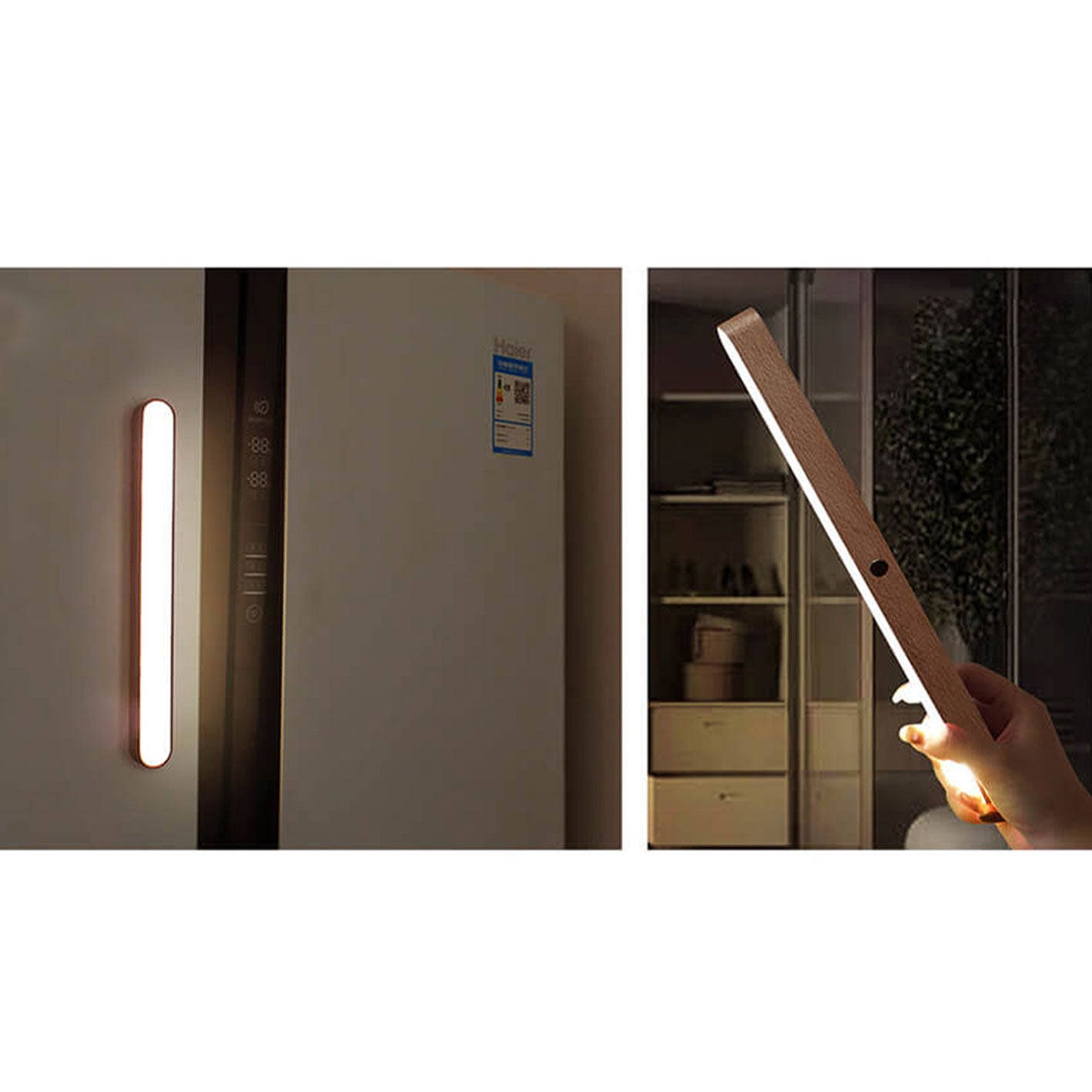 Wooden Strip Magnetic Mirror Wall Lamp