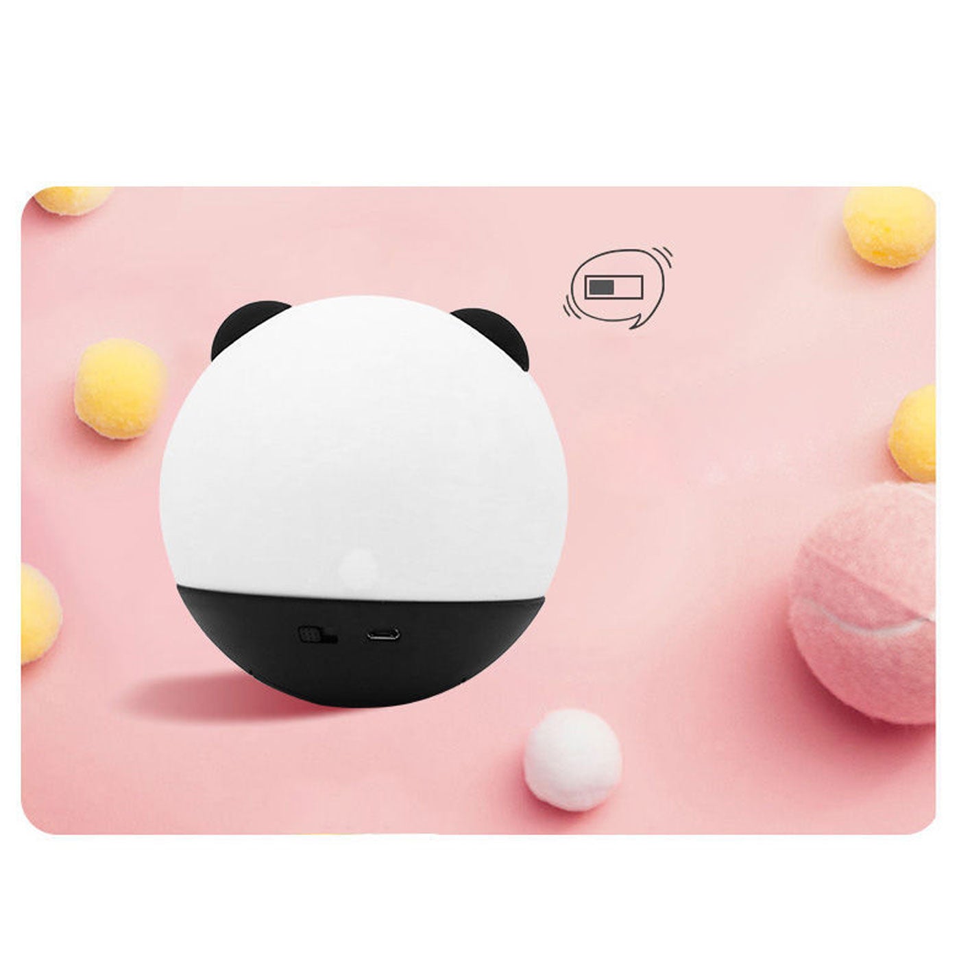 Cute Panda Tumbler Silicone Floor Lamp