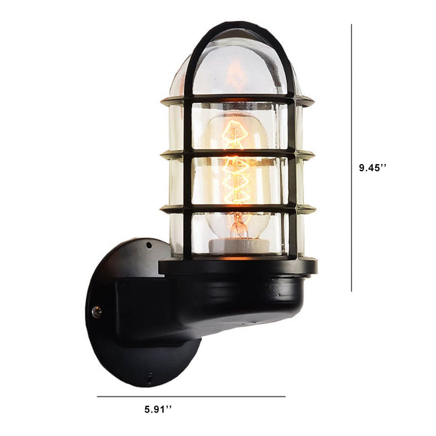 Glass Cylindrical Explosion-proof Wall Lamp