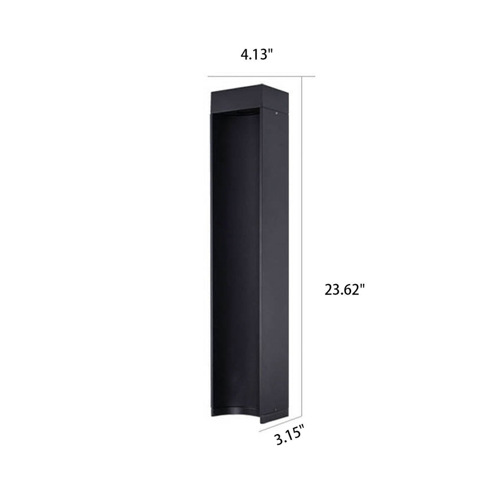 Simple Square Lawn Aluminum Outdoor Light