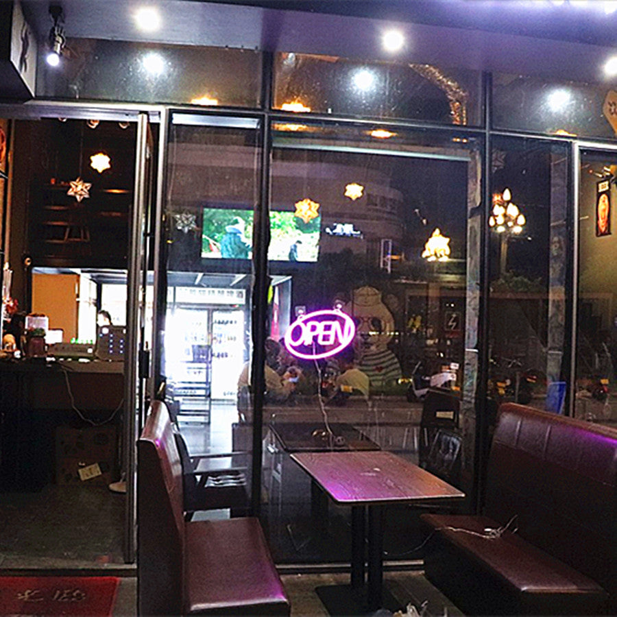 PS OPEN Neon Dining Outdoor Light
