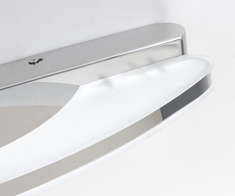 Acrylic Lampshade Curved Mirror Wall Lamp