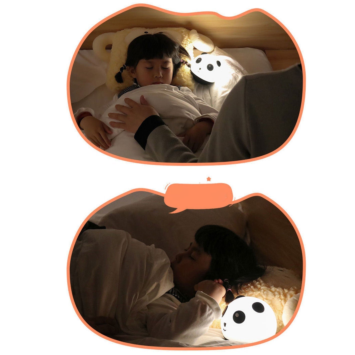 Cute Panda Tumbler Silicone Floor Lamp