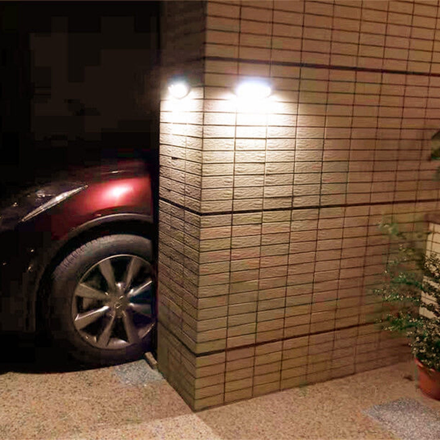 Trapezoid Induction Patio Outdoor Light