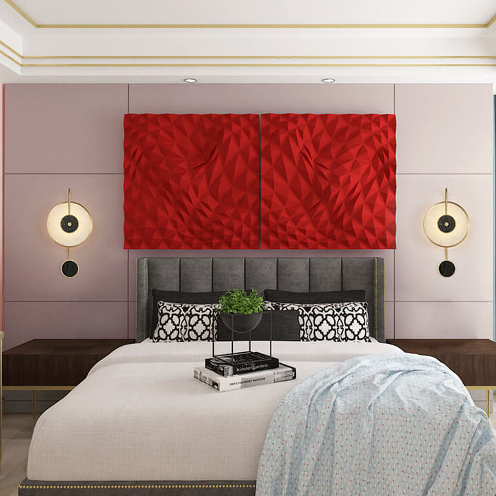 Marble Clock Design Wall Lamp