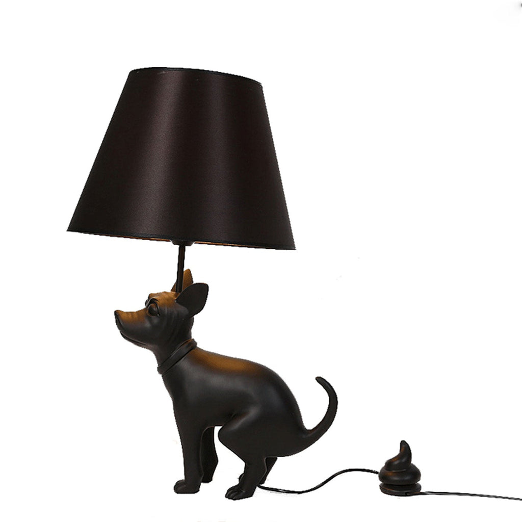 Dog Resin Table Lamp
