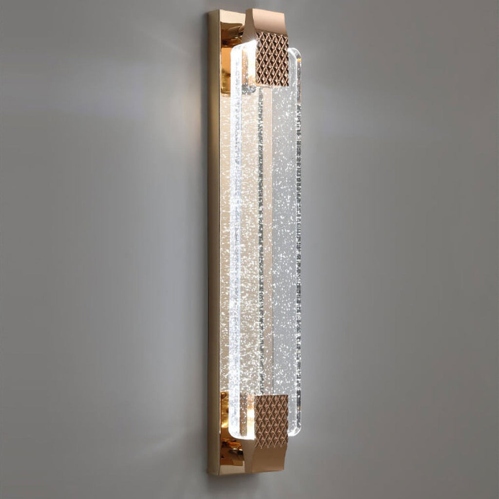 Rectangular Bubble Crystal Wall Lamp