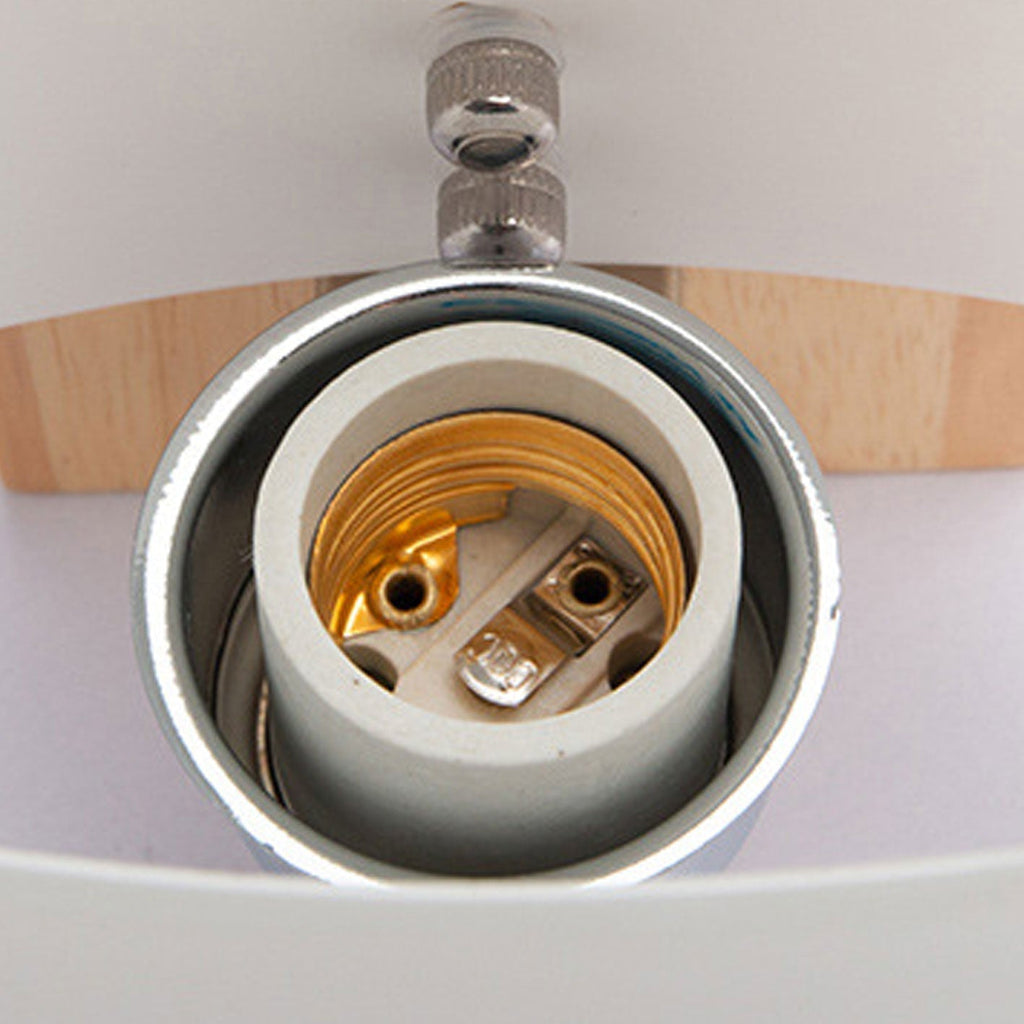 Solid Wood Glass Wall Lamp