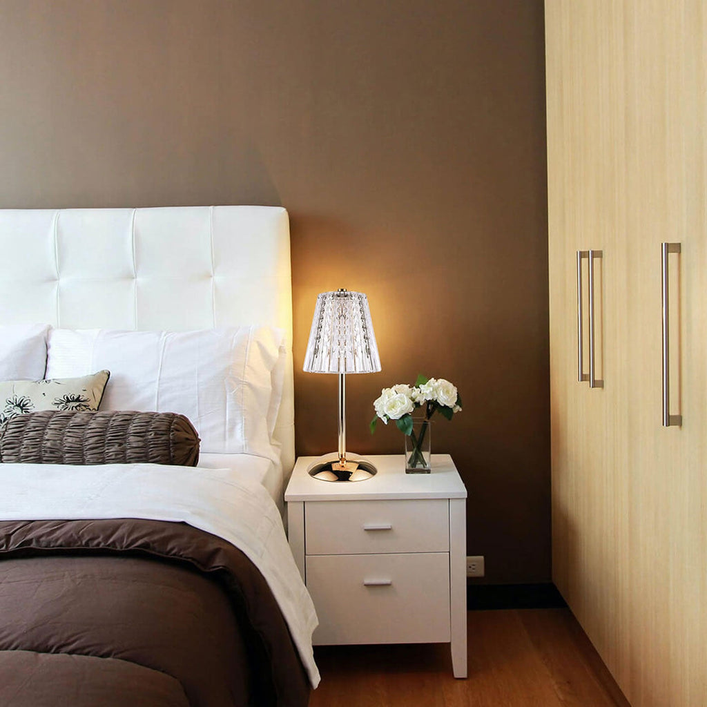 Aluminum Alloy Charging Night Table Lamp