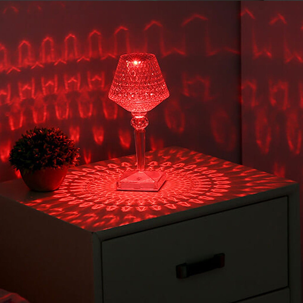 Acrylic Diamond Wine Glass Table Lamp