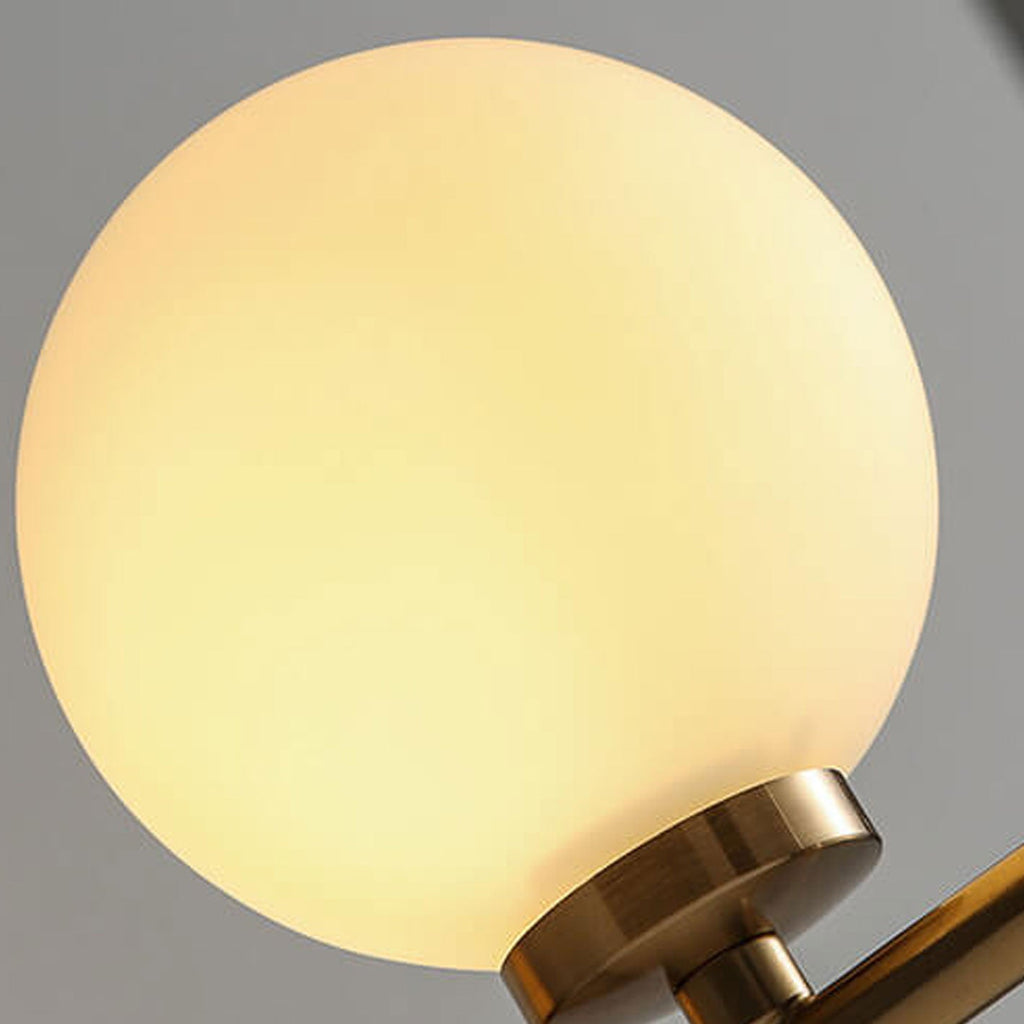 Milk White Round Ball 2-Light Wall Lamp
