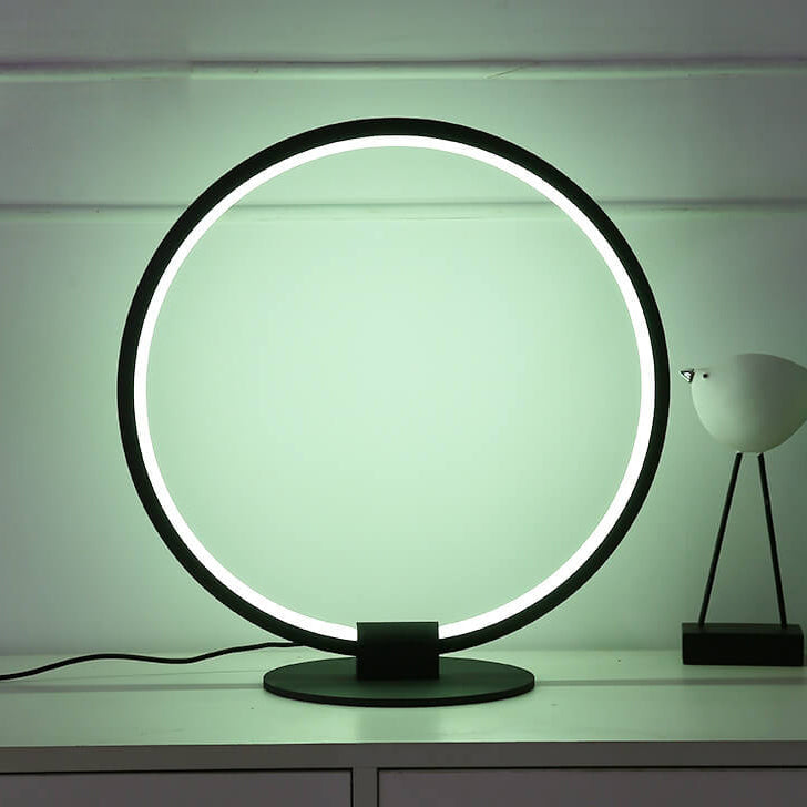 Acrylic Ring Design RGB Table Lamp