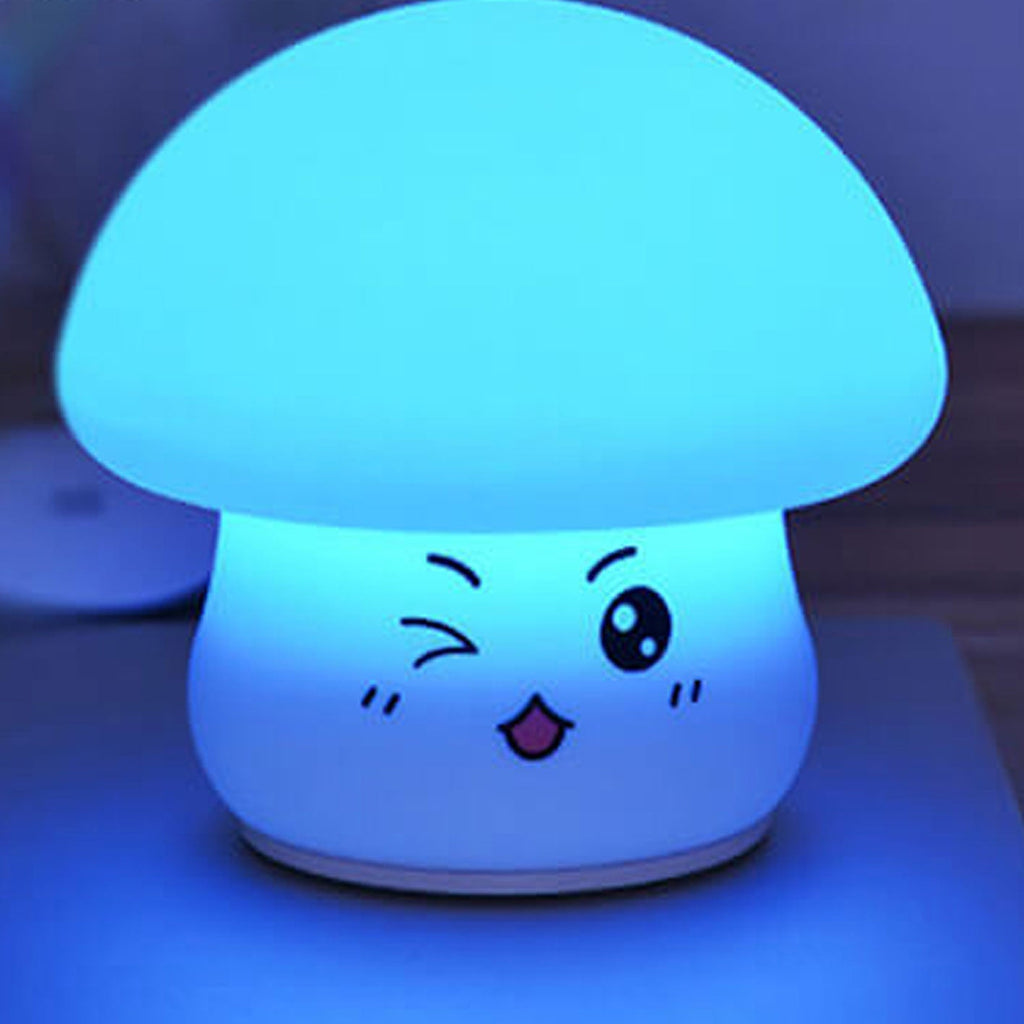 Cartoon Mushroom Silicone Night Table Lamp