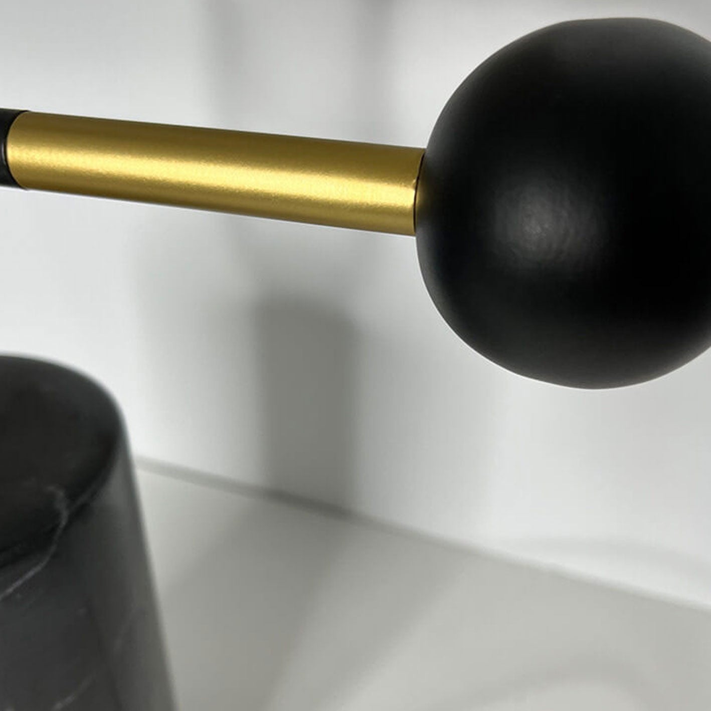 Gold Marble Column Table Lamp