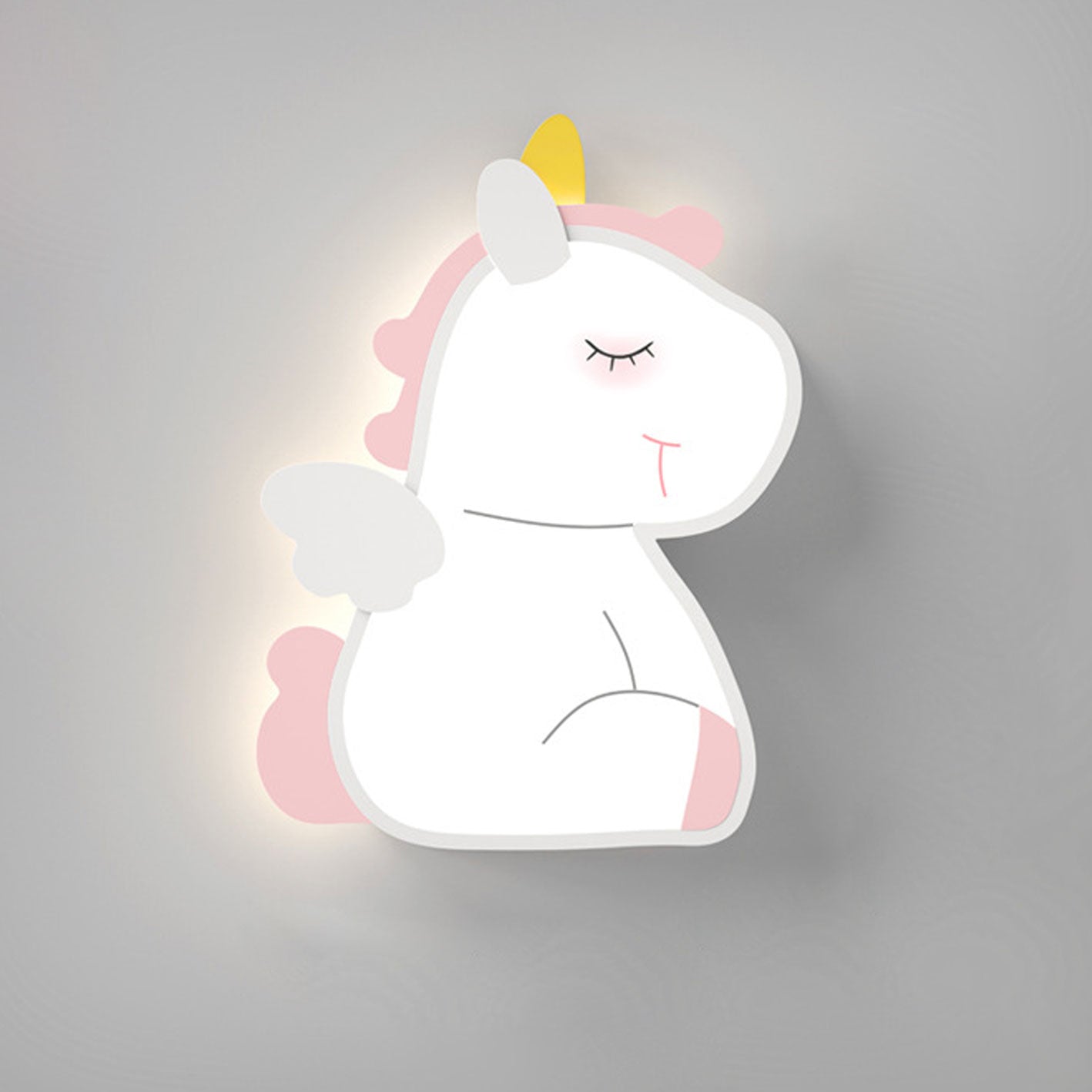 Cartoon Rabbit Unicorn Kids Wall Lamp