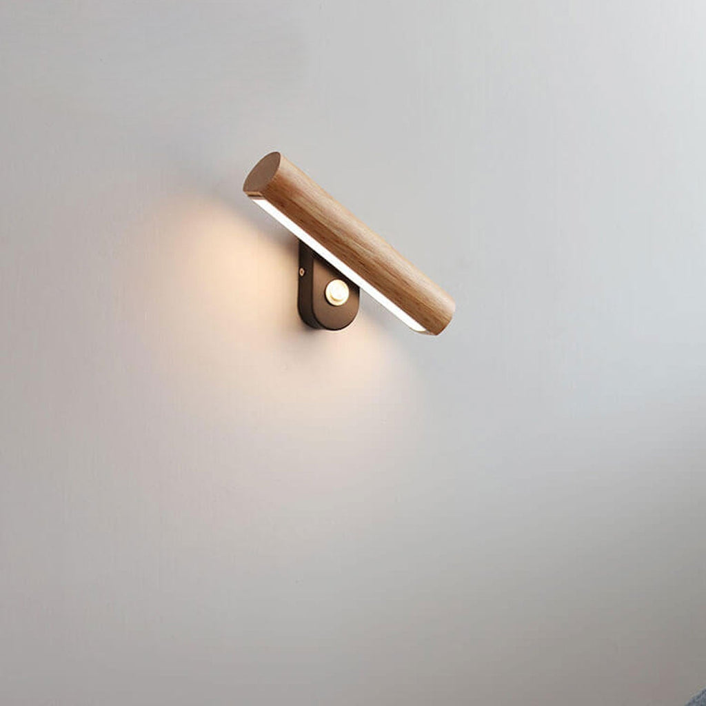 Solid Wood Bar Rotating Wall Lamp