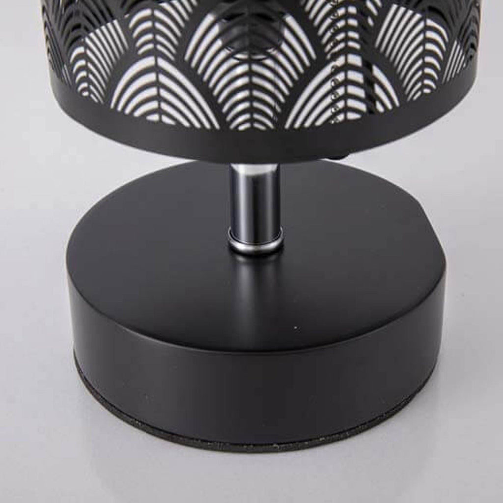 Column Hollow Iron Fabric Table Lamp