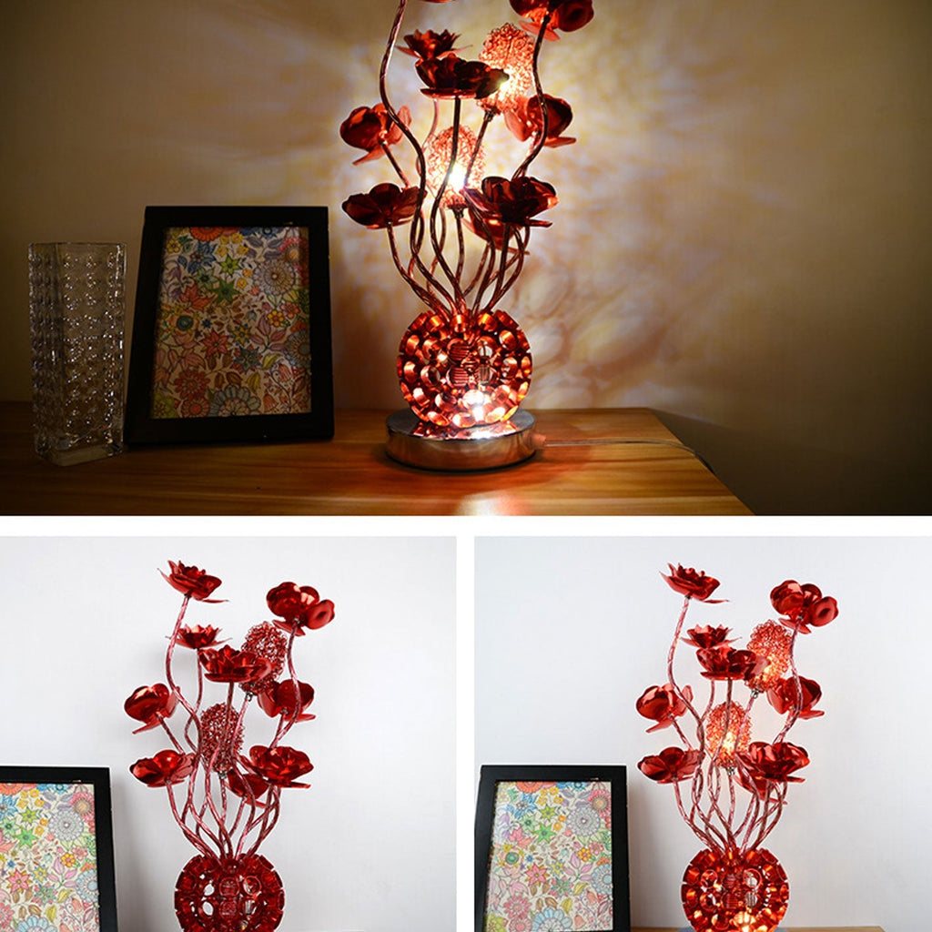 European-style Rose Aluminum Table Lamp