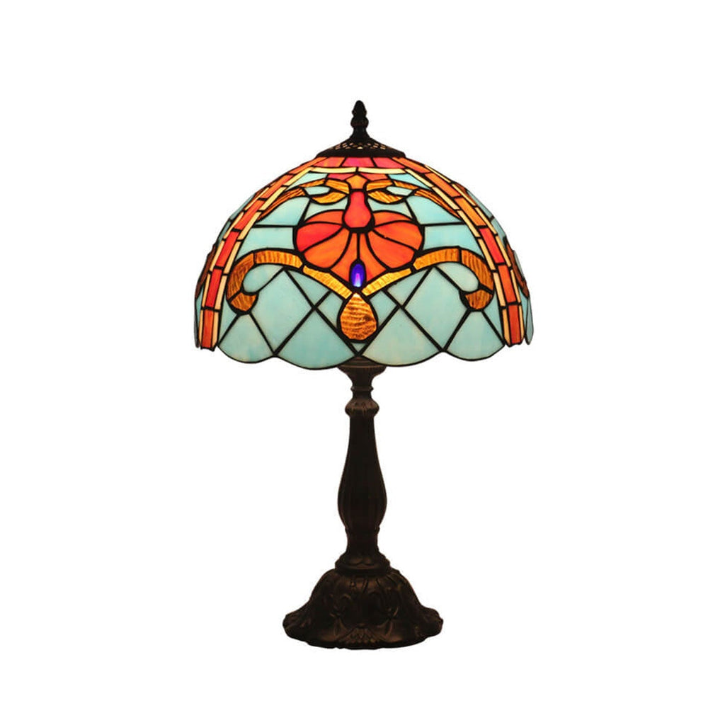 Stained Glass Mediterranean Table Lamp