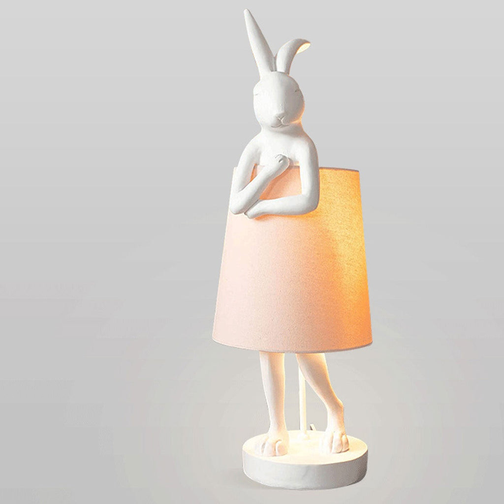 Apron Rabbit Resin Table Lamp