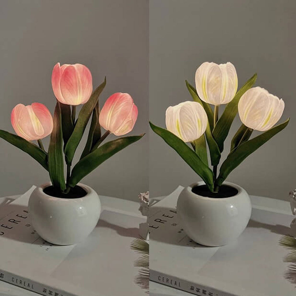 Tulip Night Simulated Flower Table Lamp