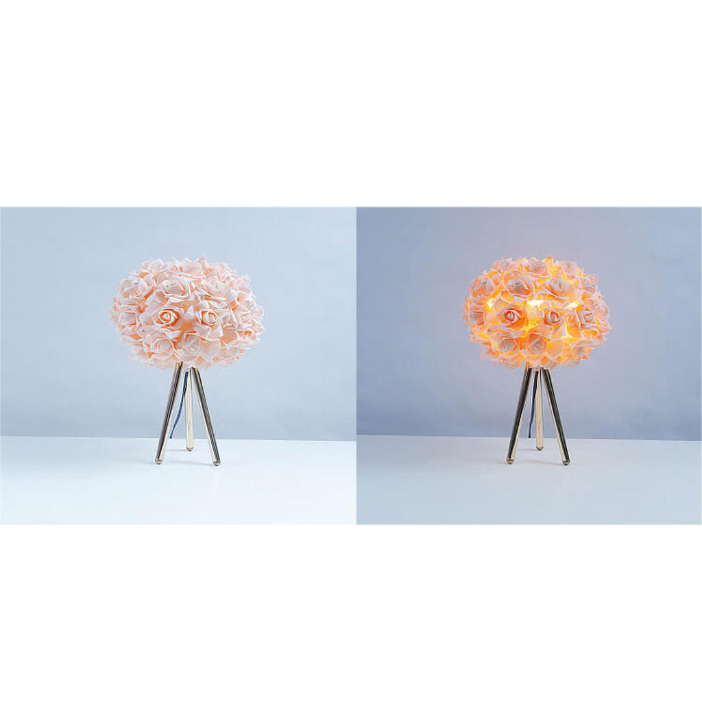 Rose Metal Table Lamp