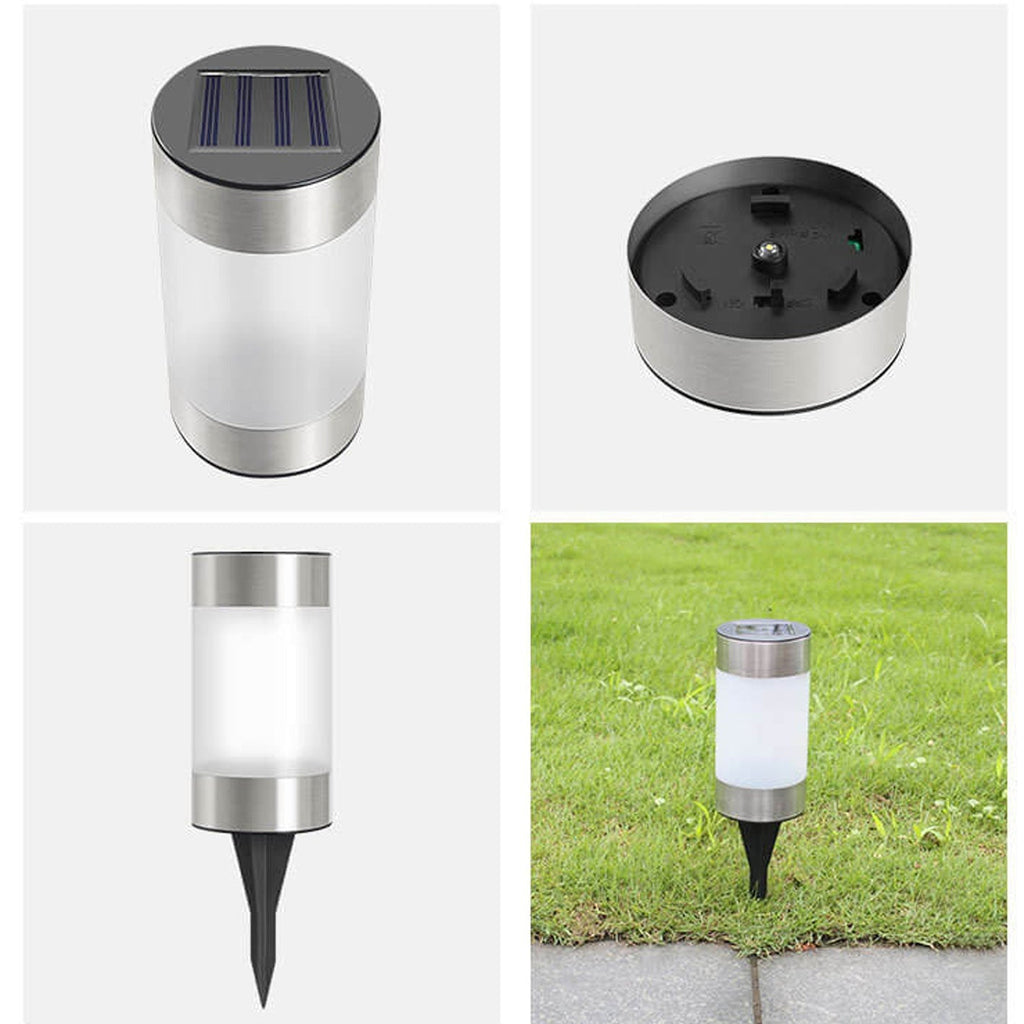 Solar Plastic Cylindrical Design Outdoor Light