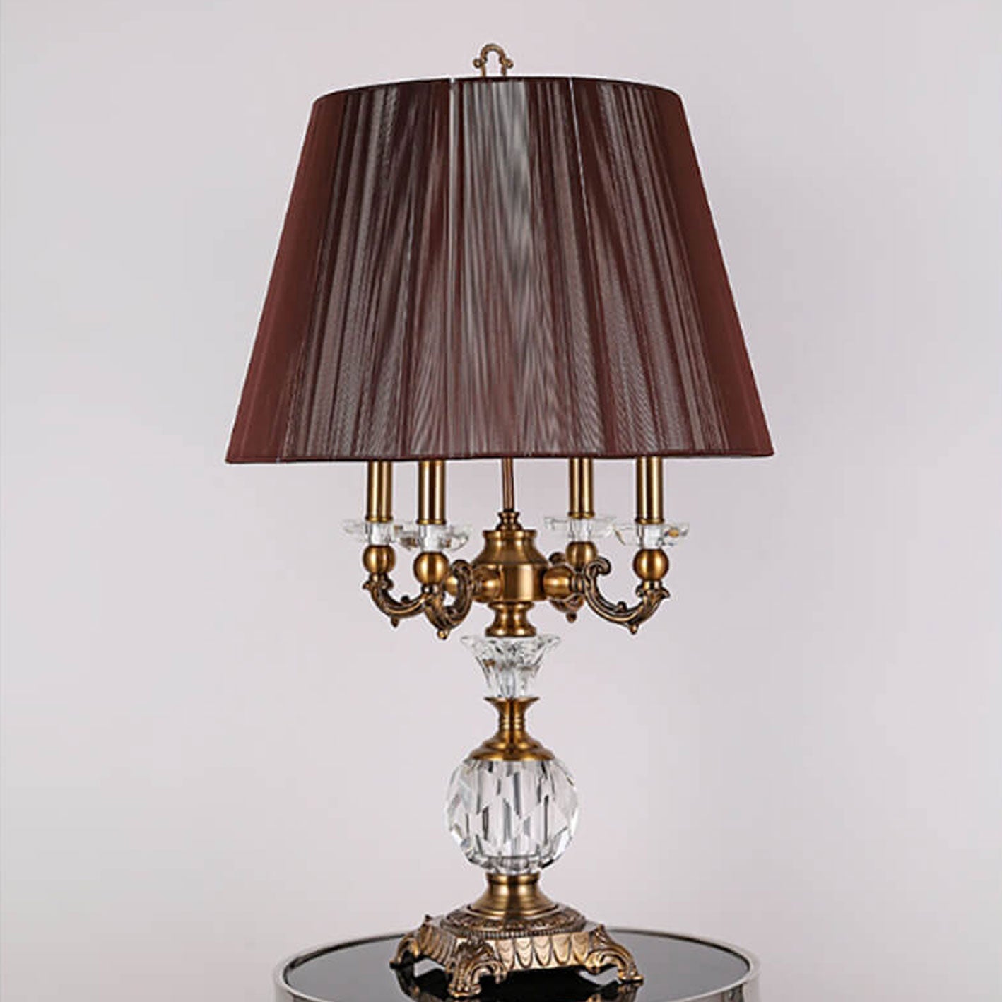 Zinc Alloy Crystal Table Lamp