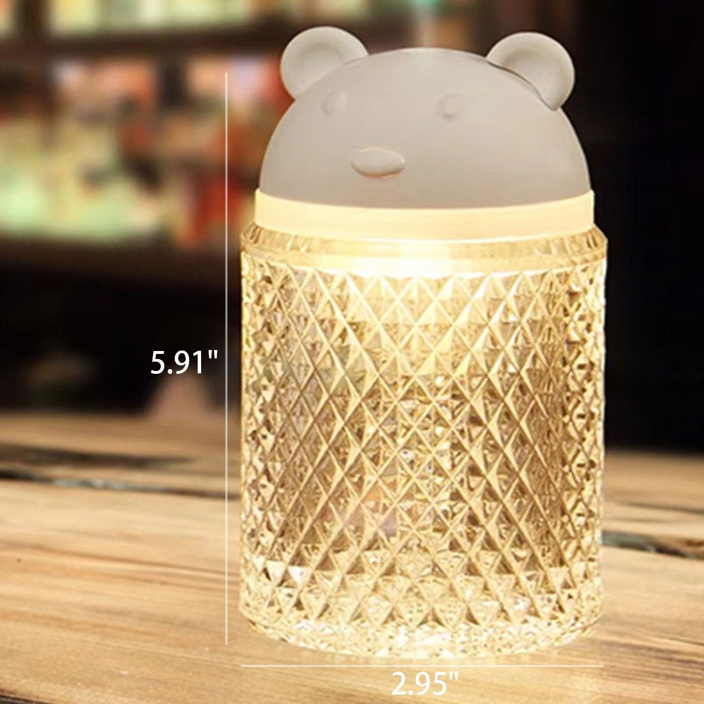 Bear Crystal Acrylic Air Floor Lamp