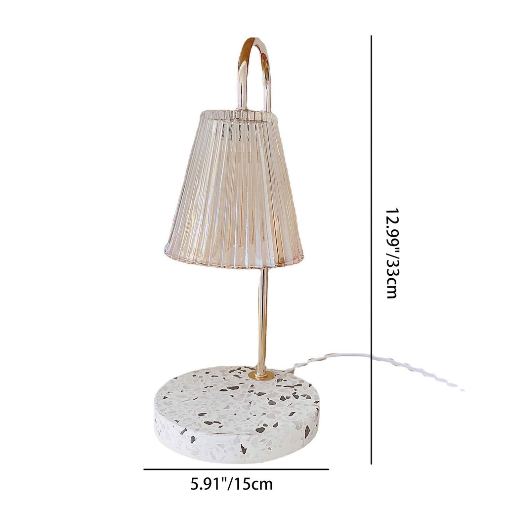 Glass Terrazzo Melting Wax Table Lamp