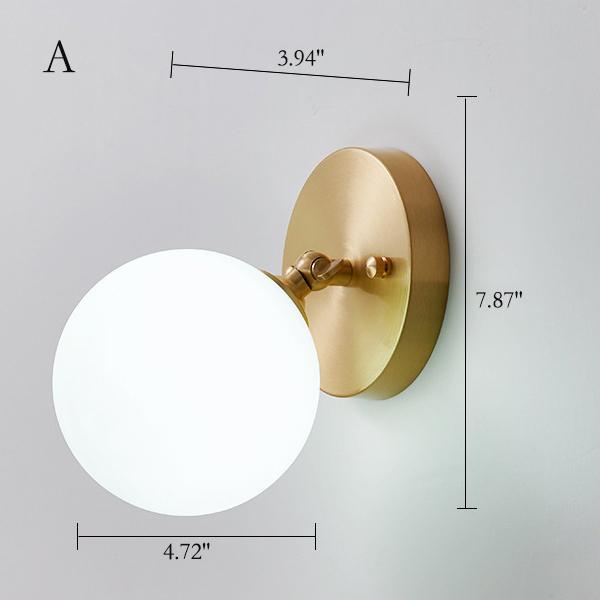 Glass Magic Bean Wall Lamp