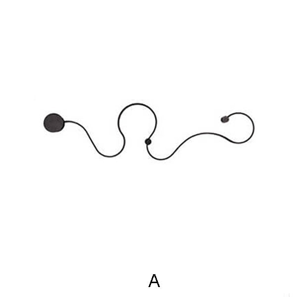 Long Aluminum Snake Shaped Wall Lamp