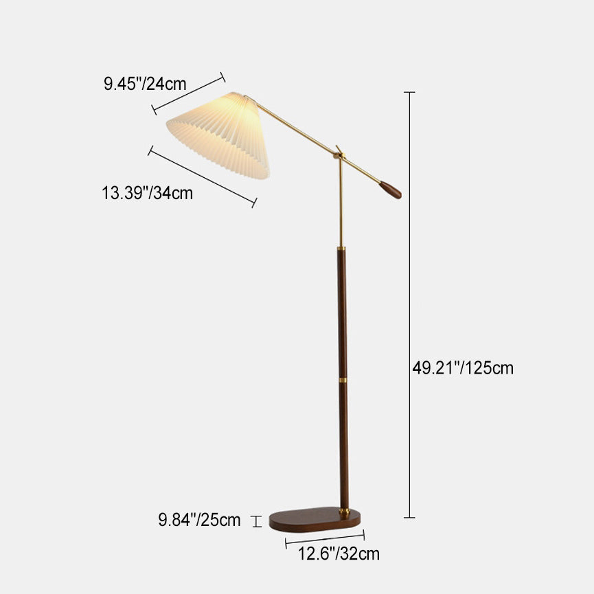 Umbrella Fabric Floor Lamp