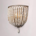 Solid Wood Iron Beaded Wall Lamp