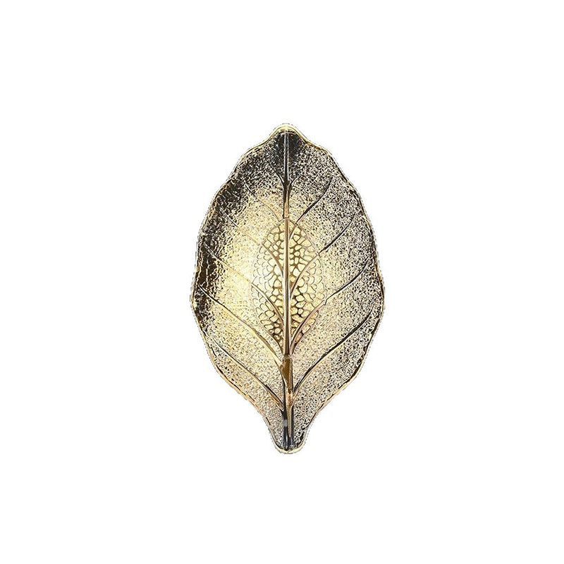 Aluminum Carbon Steel Leaf 3-Light Wall Lamp