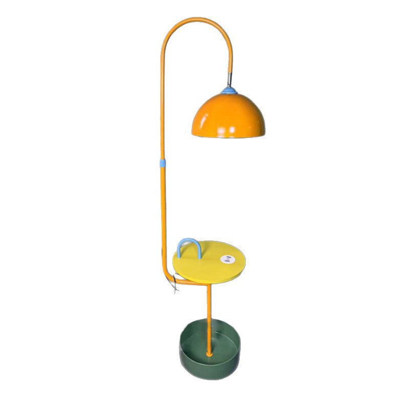 Dome Iron Marble 2/3-Tier Floor Lamp