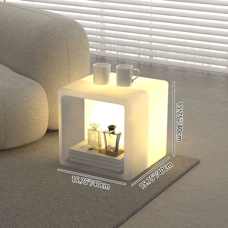 PE Rounded Square Storage Floor Lamp